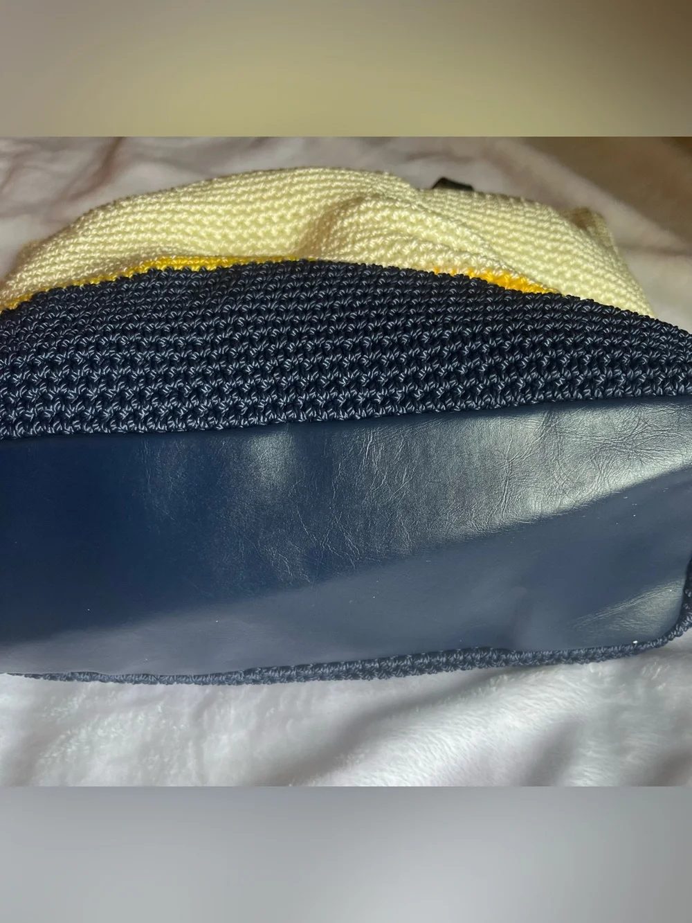Croft & Barrow Colorblock Shoulder Bag, Zip Closure, Lined, Silver Hardware